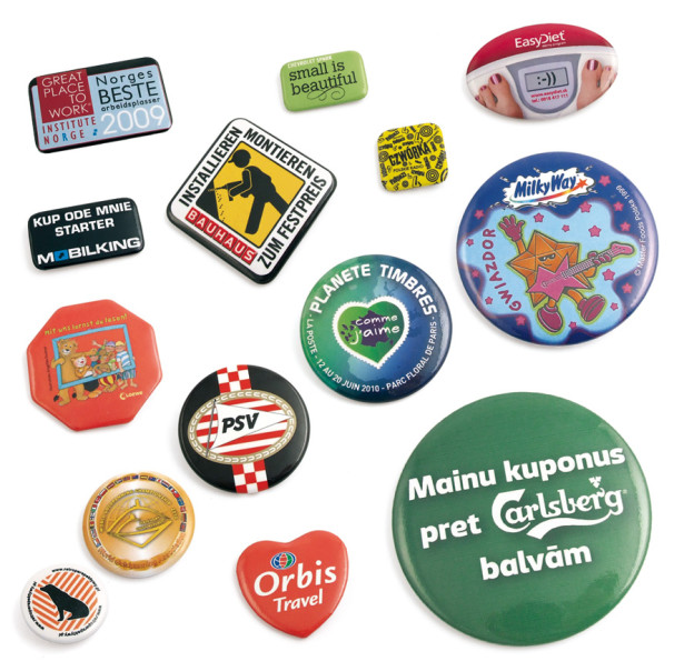 Znaczki na agrafce buttons badges